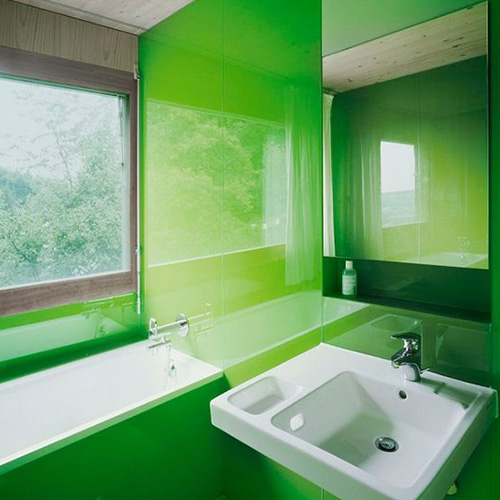 szklane panele łazienkowe jednobarwne